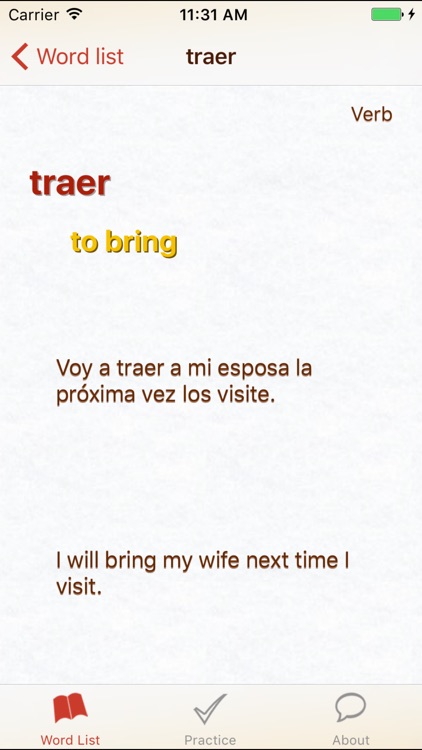 Spanish Word of the Day HD