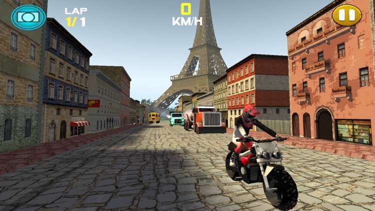 Paris Bike Stunt Action Racing Game: Speed Driving