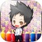 Icon Anime Coloring Book - Paint Draw Anime Cartoon