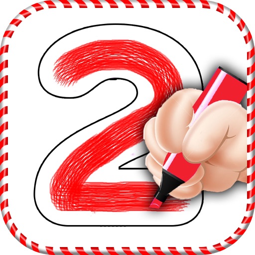 Christmas Numbers Tracing - Holiday Number Fun Icon