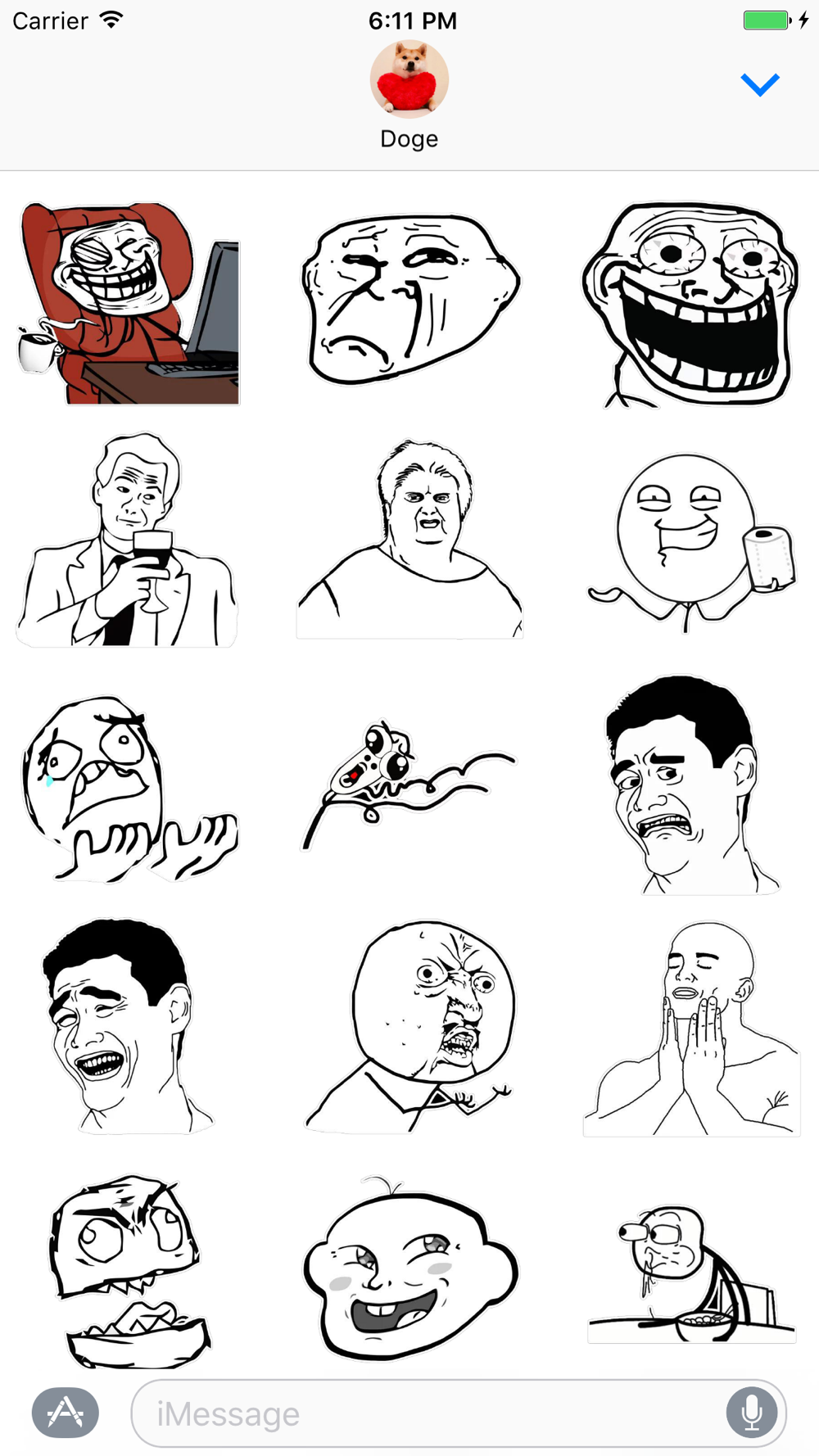 meme faces - Download Stickers from Sigstick