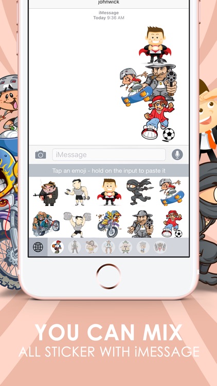 The Man Emoji Stickers Keyboard Themes ChatStick
