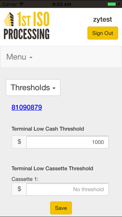 How to cancel & delete 1st ISO ATM Management from iphone & ipad 4