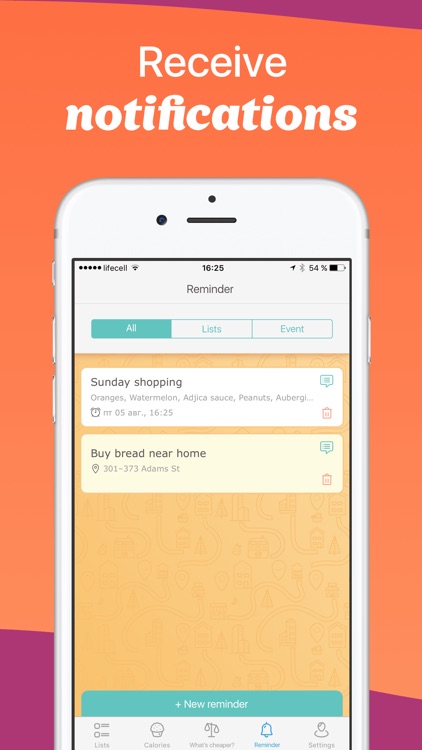 Avocadolist Shopping List, Family Grocery Lists