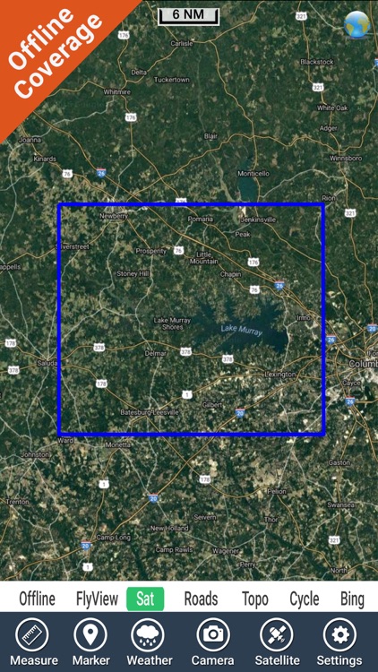 Lake Murray South Carolina HD - GPS fishing chart screenshot-4