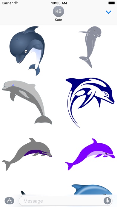 Dolphin Sticker Packのスクリーンショット1 Dolphin Sticker Packのスクリーンショット1