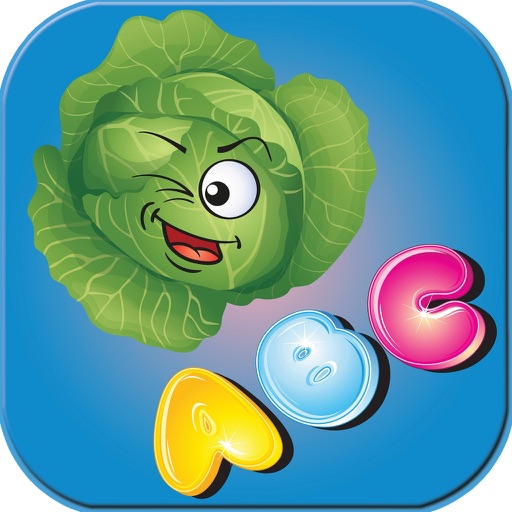 Kids ABC Alphabet Veggetable Learning Fun Easy Icon