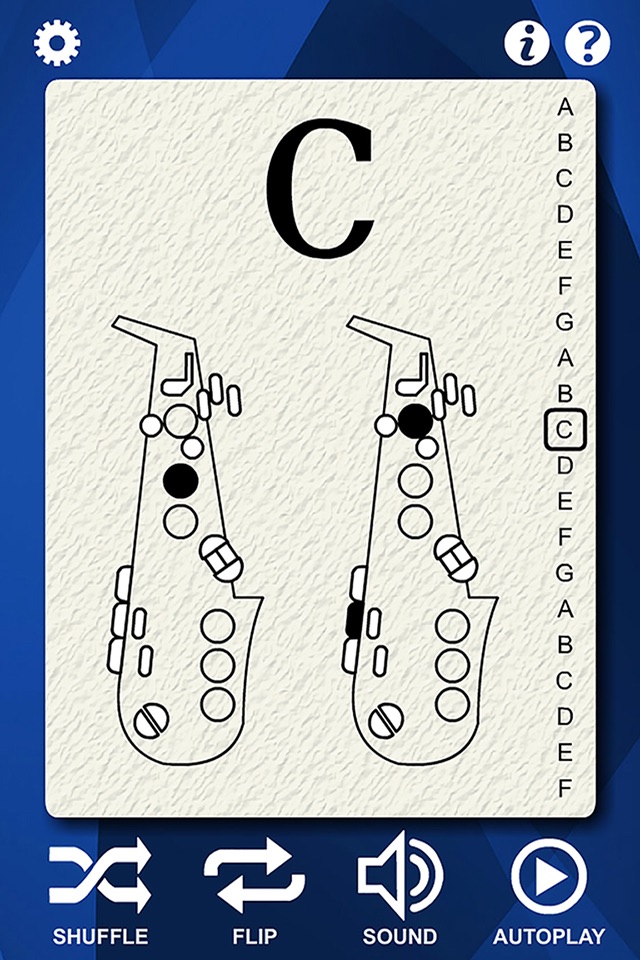 Saxophone Flash Cards screenshot 2