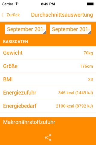 Ernährungsanalyse für Schwangere screenshot 3