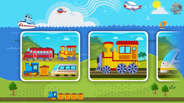 Kids Train Transportation Puzzle Games for Toddler(圖2)-速報App