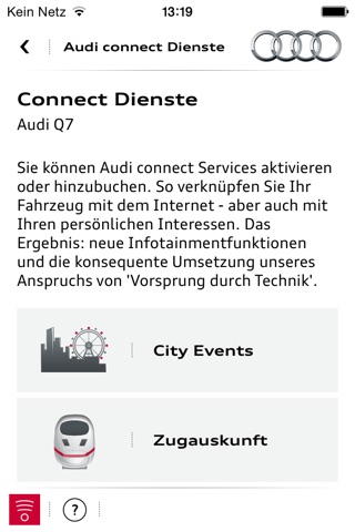 myAudi mobile screenshot 2