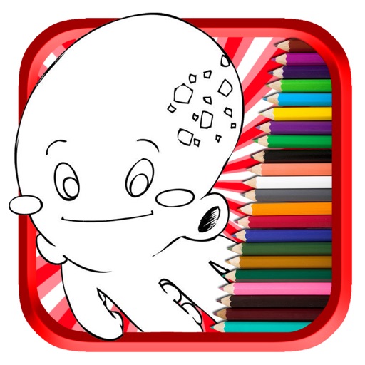 Octopus Adventure Patrol War Coloring Book Game Icon