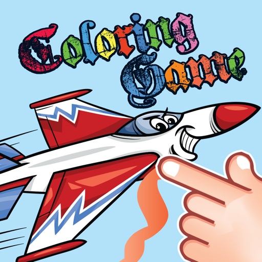 Airplane Coloring Book for Kids and Toddlers Icon