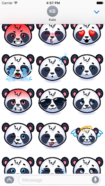 Emotion Panda Sticker - Emoji