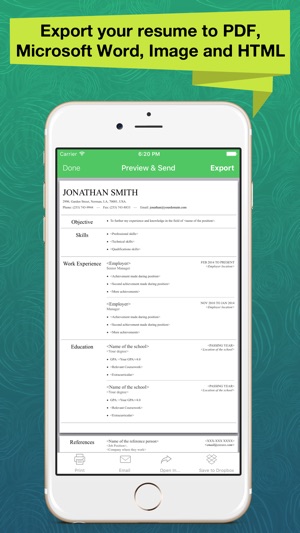 Resume Apex – Professional CV Maker & Builder(圖4)-速報App