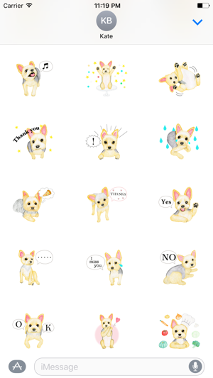 Cute Terrier Dog Sticker(圖2)-速報App