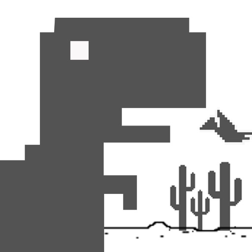 Dinosaur Widget Jumping Steve: 8bit Game Free Download