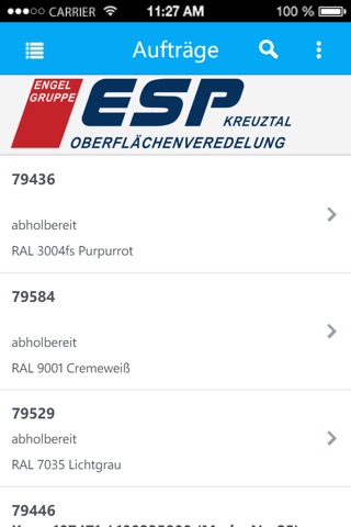 Engel-Gruppe PPS screenshot 2