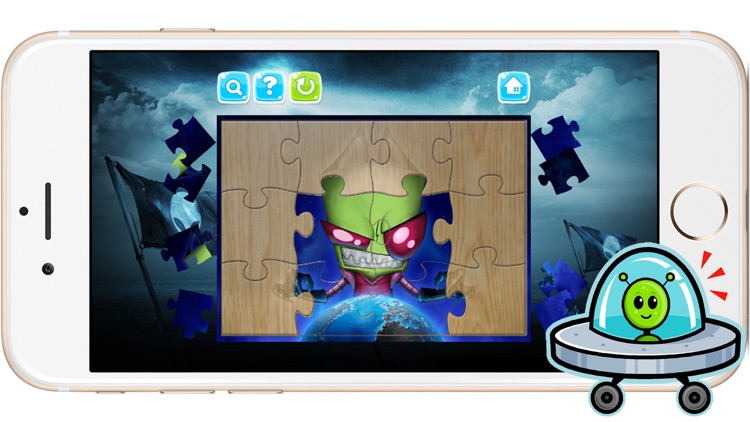 Alien Monster Jigsaw Puzzles for Kids and Toddlers