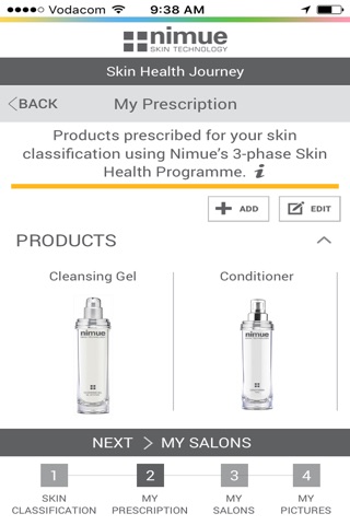 Nimue Skin Technology App screenshot 3