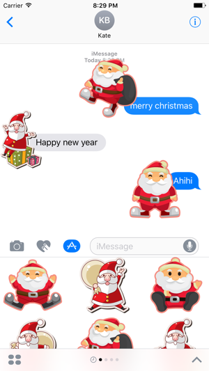 Cheerful Santa Claus for Christmas - Fx Sticker(圖1)-速報App