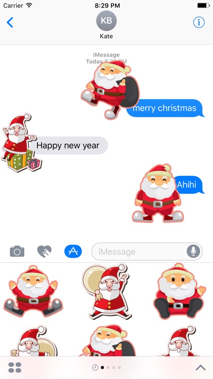 Cheerful Santa Claus for Christmas - Fx Sticker