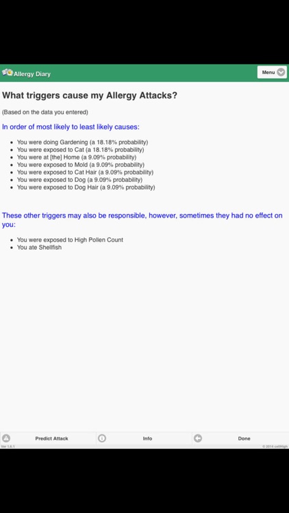 Allergy Diary screenshot-3