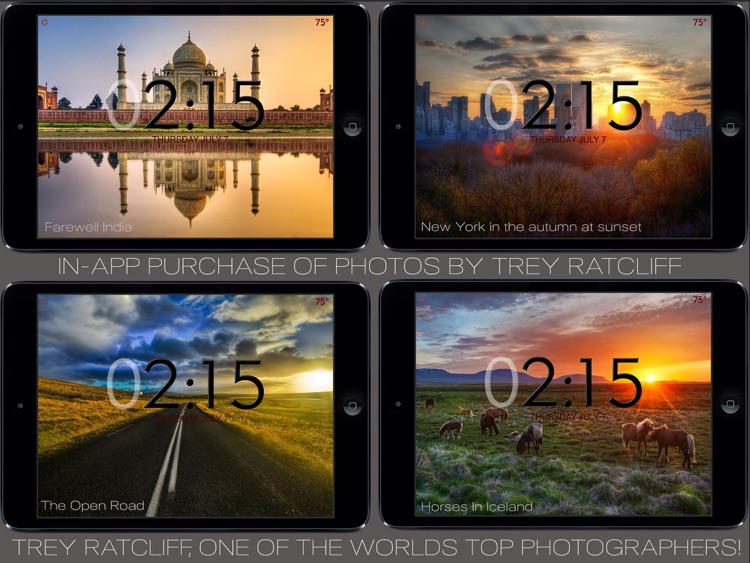 Beautiful Clock Radio Alarm with Weather screenshot-4