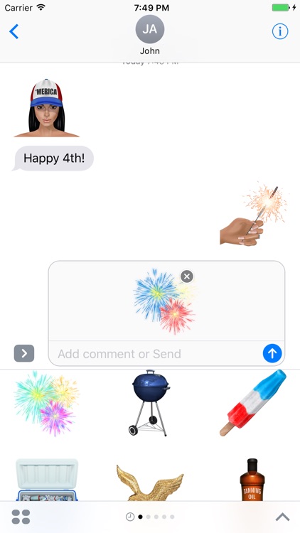 KIMOJI Stickers - 4th Of July Pack