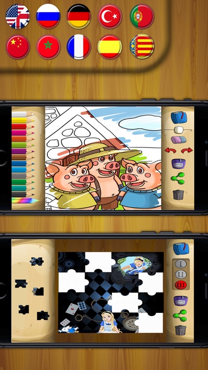 Classic fairy tales - interactive book for kids