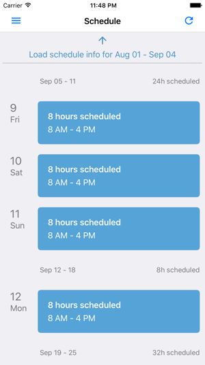 Employee Schedules by SICOM