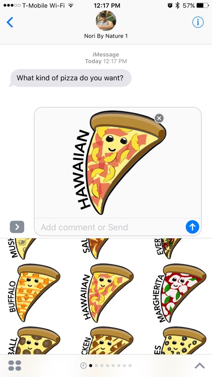 Pizza Topping Stickers