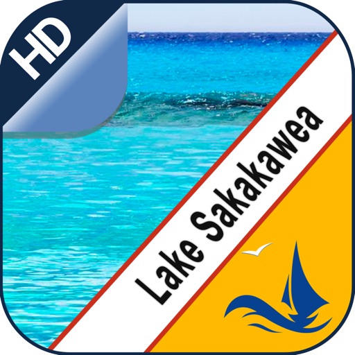 Lake Sakakawea offline nautical chart for boaters