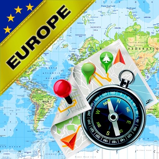 Western Europe, European Union (EU) - Offline Map & GPS Navigator Icon