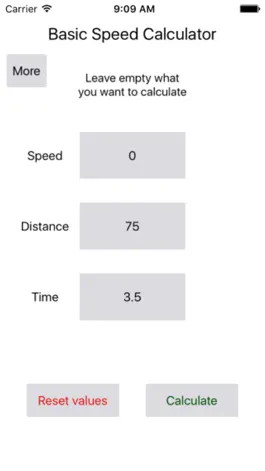 Game screenshot Basic Speed Calculator apk