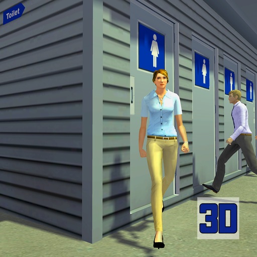 Toilet Rush Simulator Poop 3D Icon