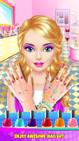 Game screenshot Fancy Nail Makeover Salon - Makeup & Dressup Girls Games hack