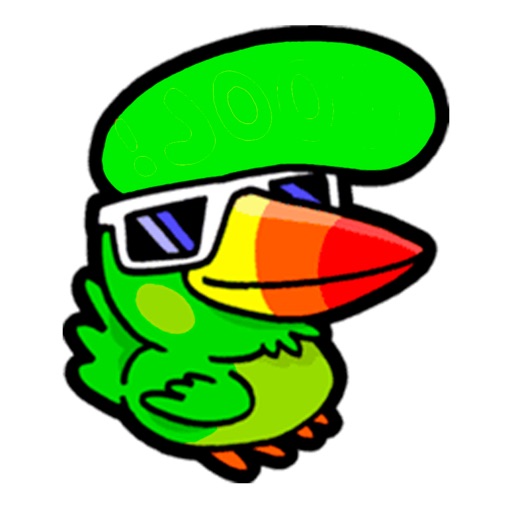 Hipster Birds! Cool Stickers! icon