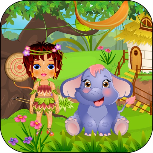 Caring Baby Elephant Icon