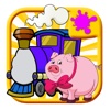 Pep Pig And Train Coloring Book Game Fun Version