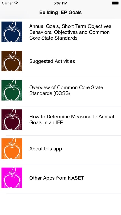 IEP Goals & Objectives with Common Core Standards