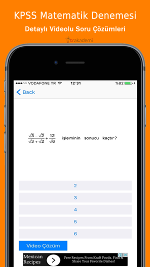 KPSS Matematik Video Çözümlü Deneme Sınavı(圖2)-速報App