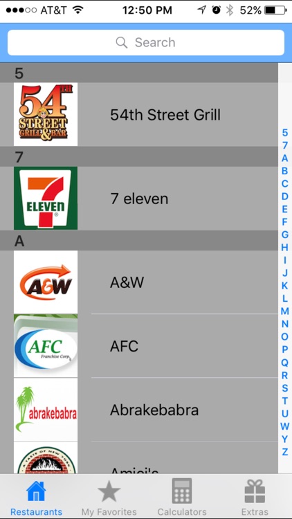 Smart Fast Food Nutrition Plus Calculator App