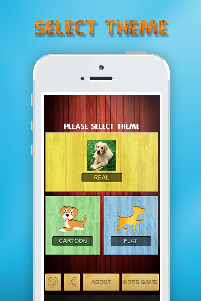 Animals matching game for kids with real sounds screenshot 4