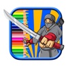 Super Ninja Boy Coloring Page Game Free For Kids