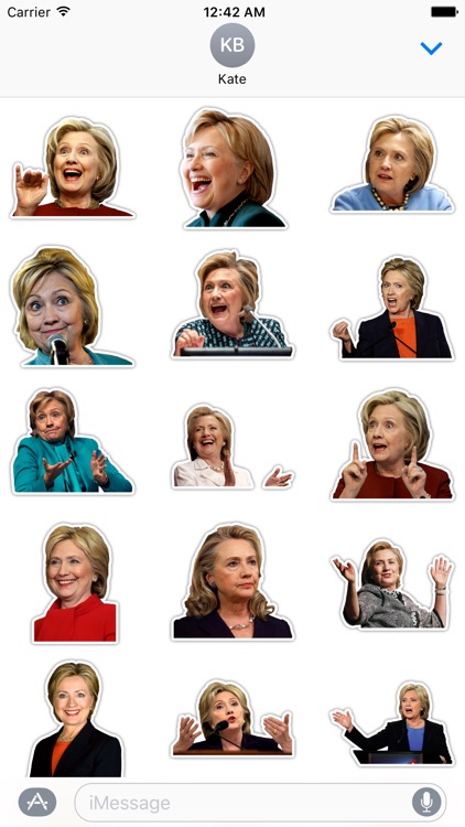 Trump Putin Clinton-3 in 1 imessage text stickers