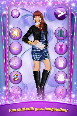 Dress Up a Night Club Girl. Pretty fashion game screenshot 3