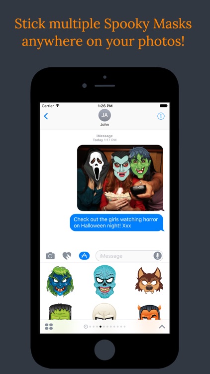 Spooky Masks - Halloween Stickers For Your Photos!