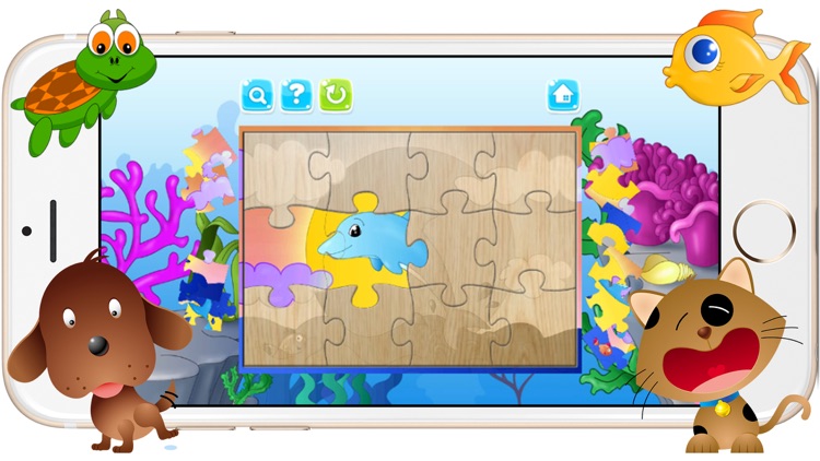 Dog Puzzles - Jigsaw Puzzle Game for Kids with Real Pictures of