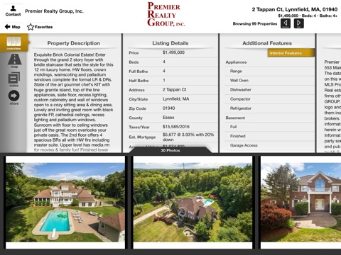 Premier Realty Group HomeSearch for iPad screenshot 4